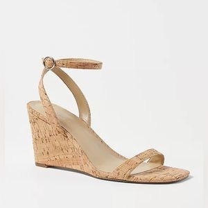 Ann Taylor cork wedge sandals. Size 8.NWOT.